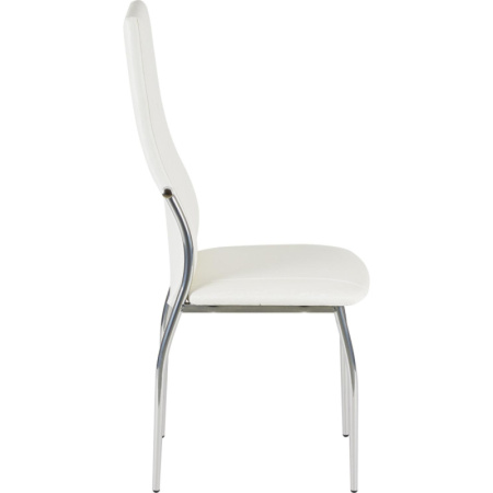 Стул для столовых Ct_Пекин С2.00.45 хром зеркало, к/з 20544 св-сер (2 шт/уп