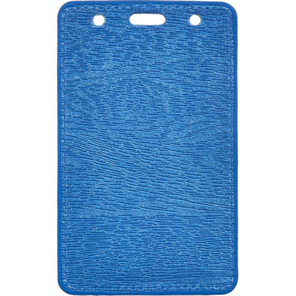 Бейдж Promega office вертик. 54х90, синий металлик, PU, Т-814V