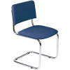 Стул UP_конференц Silwia каркас хром, к/з синий Z06