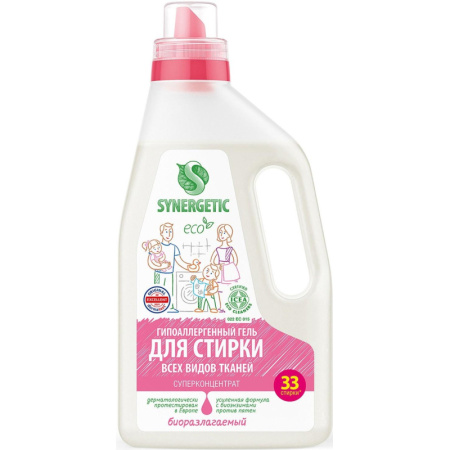 Гель для стирки Synergetic 1л