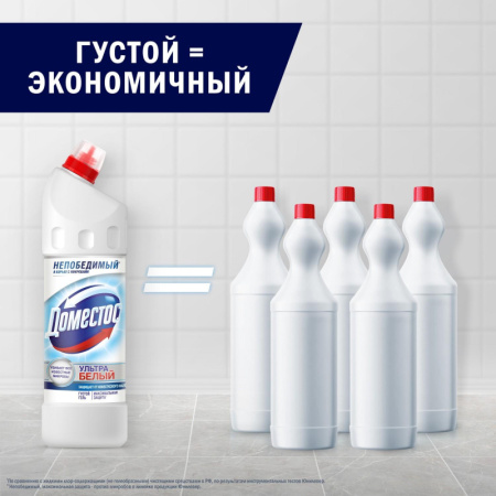 Средство для сантехники Доместос ЭКСПЕРТ СИЛА 7 УЛЬТРА БЕЛЫЙ 1л