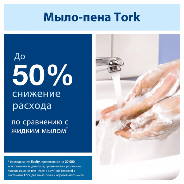 Диспенсер для мыла пены Tork с сенсором Intuition 460009 металл