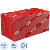 Салфетки бумажные 2 сл. 24х24 красные 250 шт./уп
