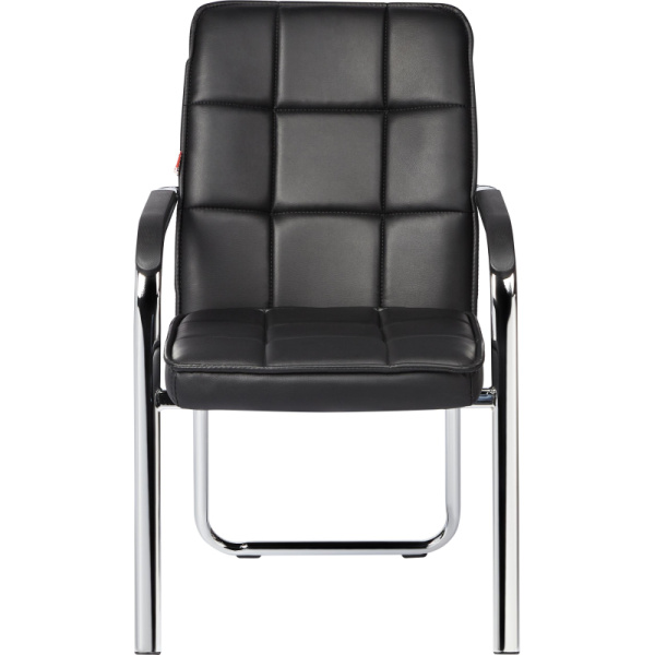Конференц-кресло BN_TQ_Echair-810 VPU кожзам черный, хром