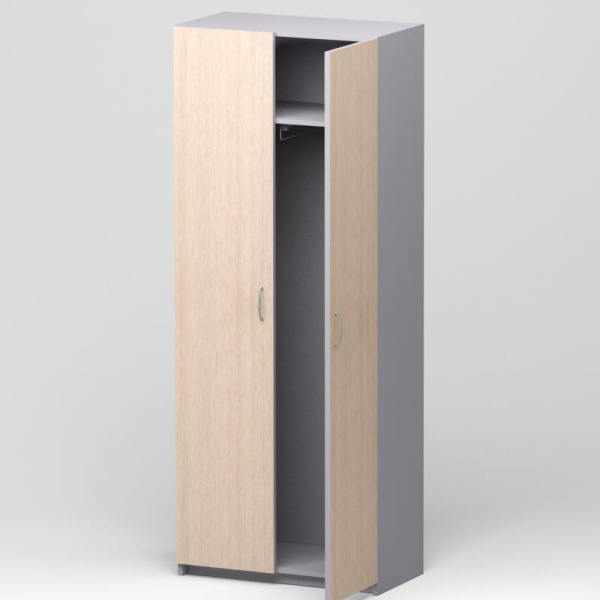 Шкаф SP Бюджет д/одежды 2555 (880,878) дуб ш.св/серый 1810(430/030)