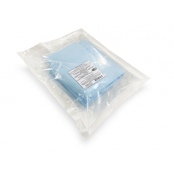 Халат хирург. стер., рук.манжета дл.140 см пл 42 р.56-58  1шт./уп  Гекса