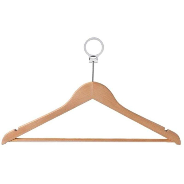 Вешалка-плечики Jas_Attache CU3014 пл.перек, бамб/кр.хром антиванд р 48-50