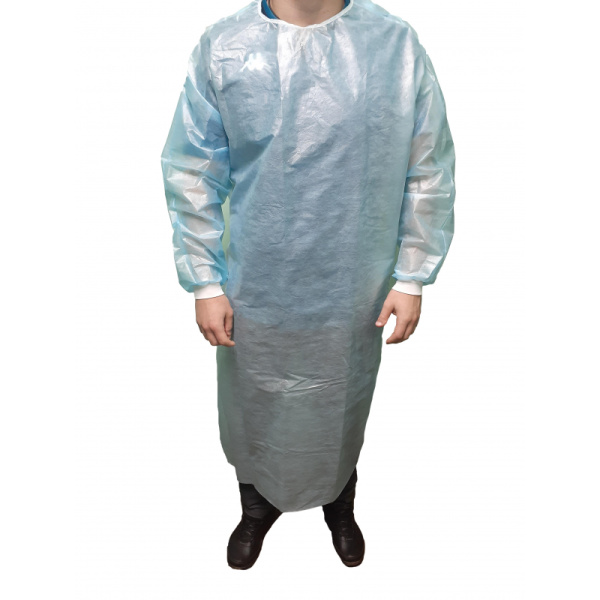 Халат хирург. н/с ЕВРО, дл.140 см, пл.42 р.52-54 5шт/уп. Инмедиз