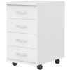 Тумба SL Imago подкатная 4 ящика ТМ-4А белый (крем)