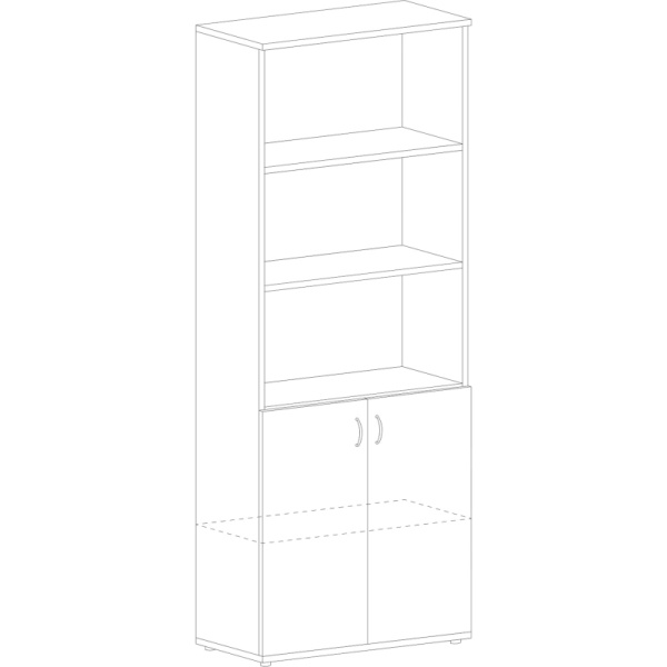 Шкаф SL Imago   полузакрытый СТ-1.1 белый (крем) (СТ-1,Д-3Пр,Д-3Л)