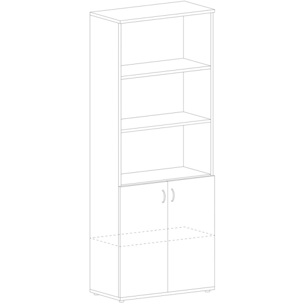 Шкаф SL Imago   полузакрытый СТ-1.1 венге магия (СТ-1,Д-3Пр,Д-3Л)