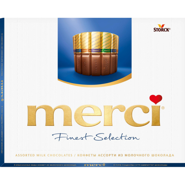 Конфеты Merci молочный ассорти 250г