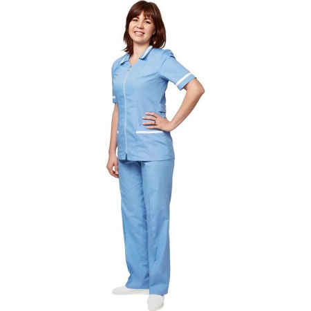 Костюм для медицинского персонала м09-КБР серо-голуб (р.48-50) 158-164