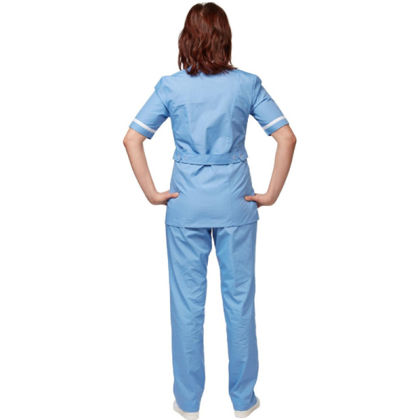 Костюм для медицинского персонала м09-КБР серо-голуб (р.60-62) 158-164