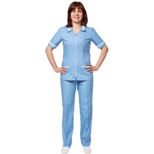 Костюм для медицинского персонала м09-КБР серо-голуб (р.60-62) 170-176