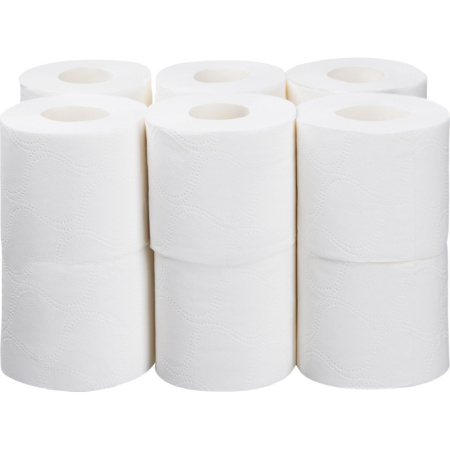 Бумага туалетная Luscan Comfort 2сл бел 100%цел втул 21,88м 175л 12рул/уп