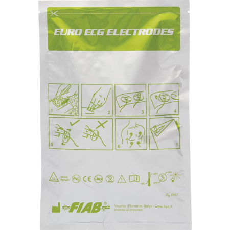 Электроды для ЭКГ однораз.57х34мм, пена, универс. Fiab F9049/RU573450шт/уп