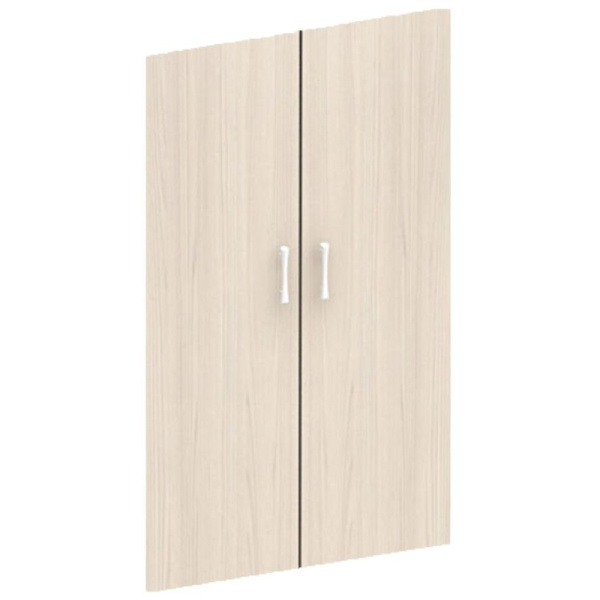 Двери MON_Канц средние ЛДСП (2шт.) ДК36.15 дуб молочный