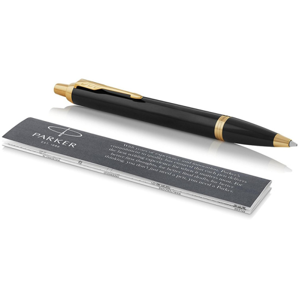 Ручка шариковая автоматическая PARKER IM BLACK GT синий 0,8мм 1931666