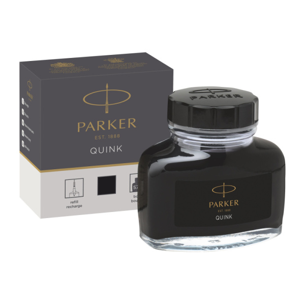 Чернила 57мл PARKER черные 1950375 Франция