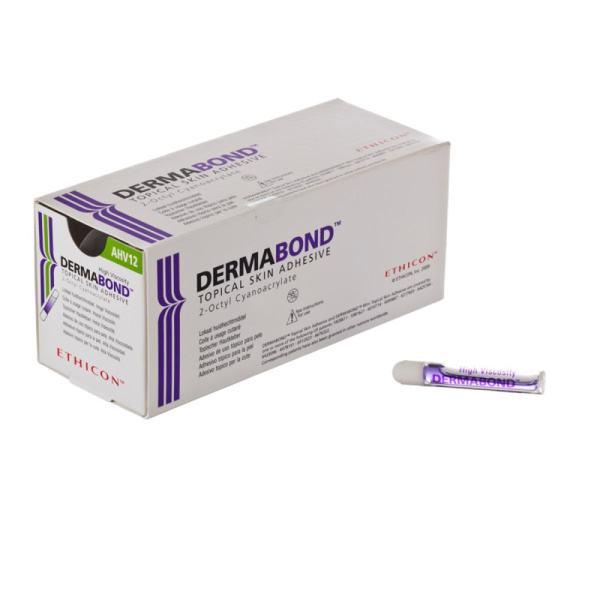 Шовный материал ДЕРМАБОНД выс вязк с кругл наконеч-м, 0,5мл AHV12 12шт/уп