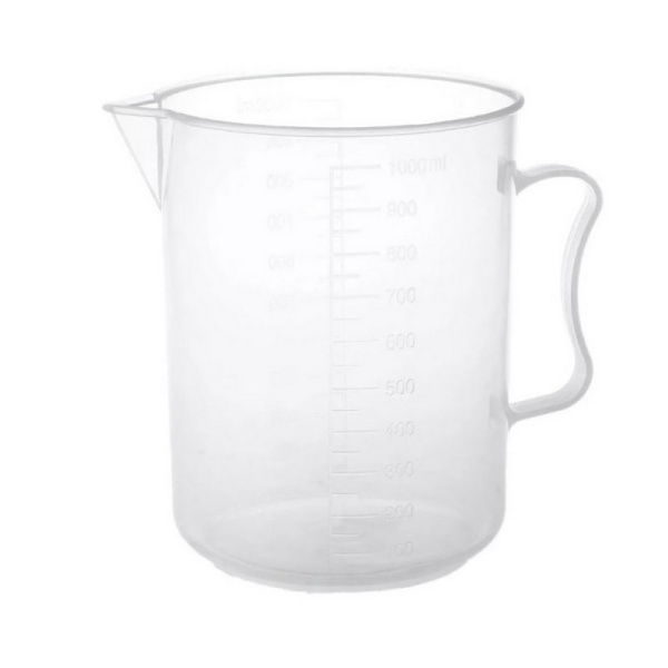 Стакан (мензурка)с ручкой, градуир.п/п 1000мл 11000105