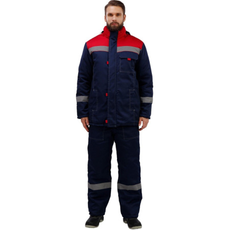 Костюм рабочий зимний муж з31-КПК син/красн (р.48-50) 182-188 (Арсенал-СП)