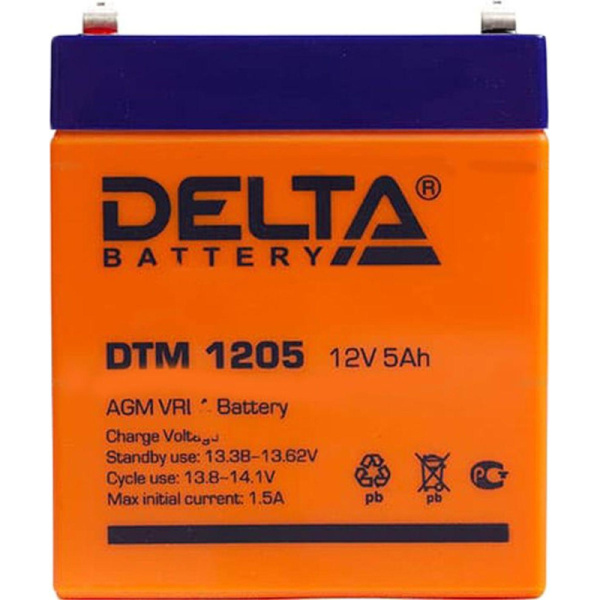 Батарея для ИБП Delta DTM 1205 (12V/5Ah)_D_K