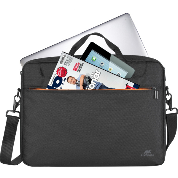 Сумка для ноутбука 15.6, RivaCase Regent, черная, 8033 Black