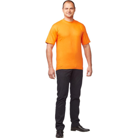 Футболка (160 г.) с кор.рукавом оранж (M)