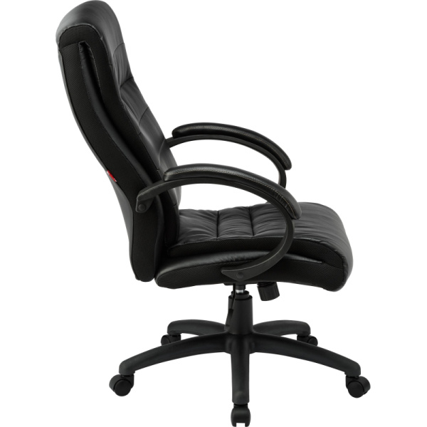 Кресло BN_Dp_EChair-648 TPU кожзам черный, пластик черный