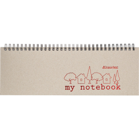 Планинг недатированный с календарем на год,297х100 мм, евроспираль, 54листа