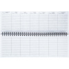 Планинг недатированный с календарем на год,297х100 мм, евроспираль, 54листа