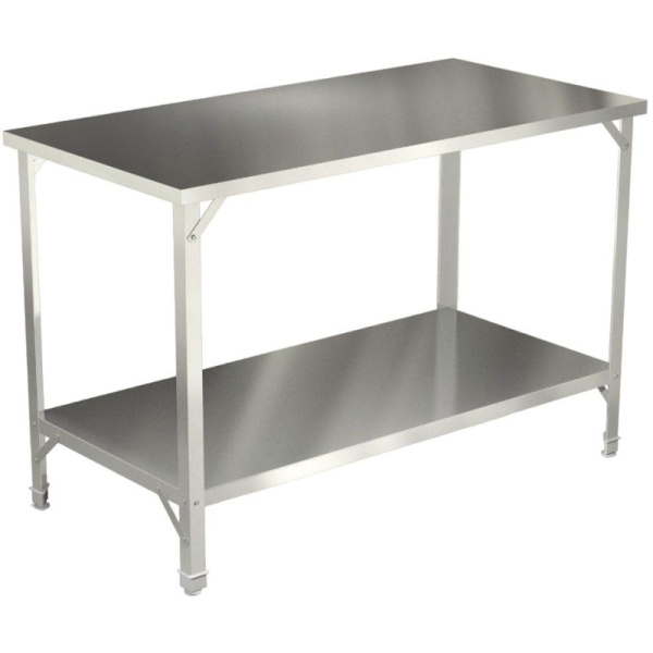 Стол AppetiTT СПСО-1506ц производ.с полк.сплошн,1500х600х850