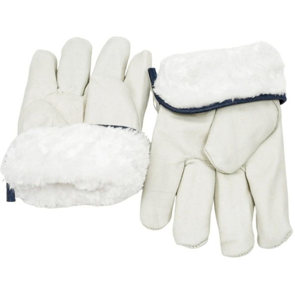 Перчатки защитные кожаные утепленные, р-р 10,5