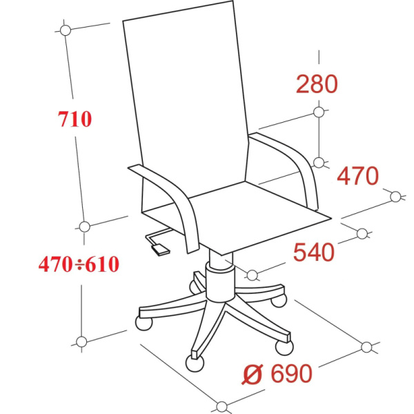 Кресло SK5_AL_Фортуна 5(3) к/з Атзек черный