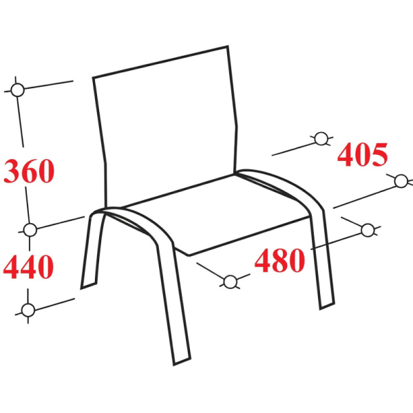 Стул SK5_AL_Персона 3 (ИЗО) черный, ткань черная