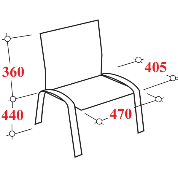 Стул SK5_AL_Персона 3 (ИЗО) черный, ткань синяя