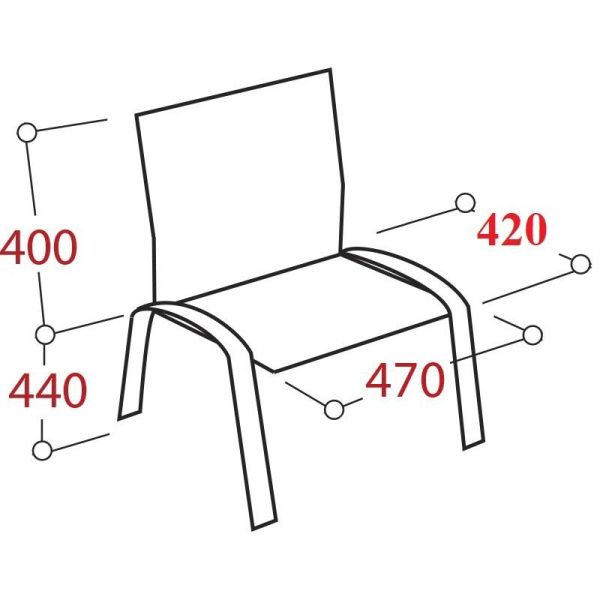 Стул SK5_AL_Персона 3 (ИЗО) хром, ткань серая