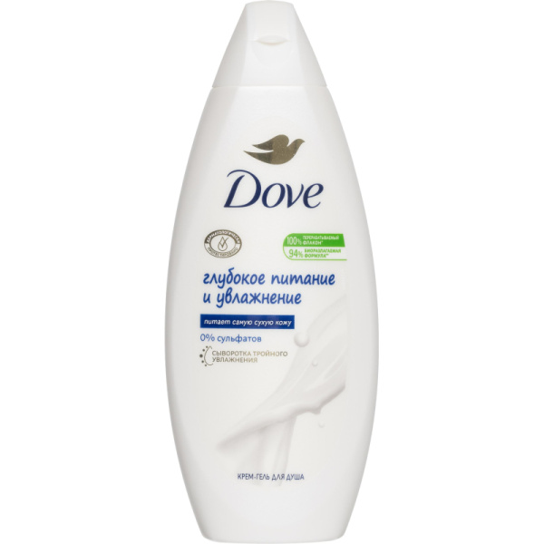 Гель для душа ДАВ Глубокое Питание и Увлажнение крем 250 мл