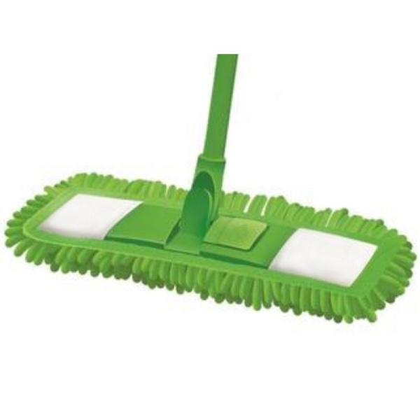 Швабра флаундер ХОЗЯЮШКА МИЛА с телескопическим черенком, микрофибра