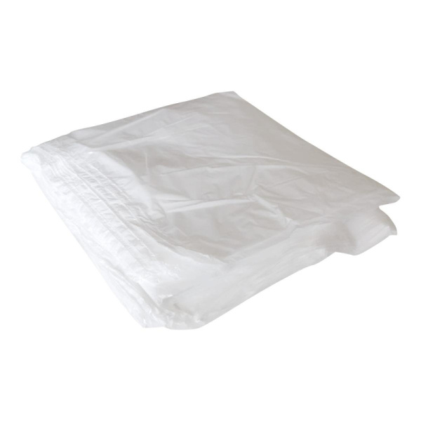 Мешки для мусора ПНД 60л 12мкм 20шт/рул белые 24х65см Уфа ПАК с ручками