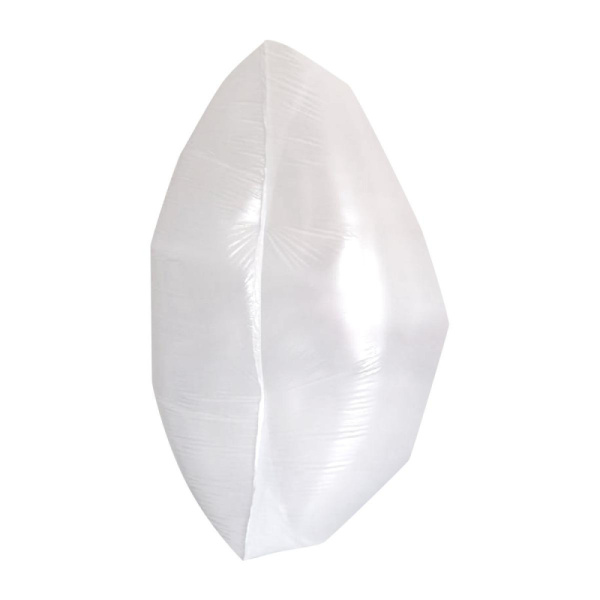 Мешки для мусора ПНД 60л 12мкм 20шт/рул белые 24х65см Уфа ПАК с ручками