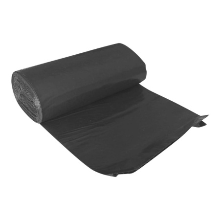 Мешки для мусора ПВД 60л 20мкм 10шт/рул черные 60х70см Уфа ПАК