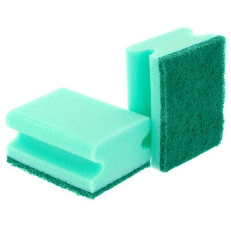 Губки для мытья посуды профильные с выемкой  85х64х42, 5шт/уп