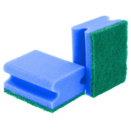 Губки для мытья посуды профильные с выемкой  85х64х42, 5шт/уп