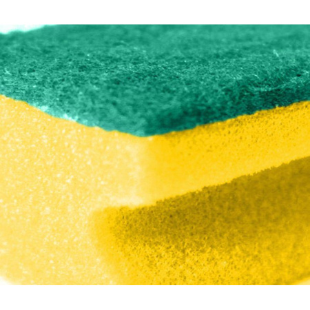 Губки для мытья посуды профильные с выемкой  85х64х42, 5шт/уп