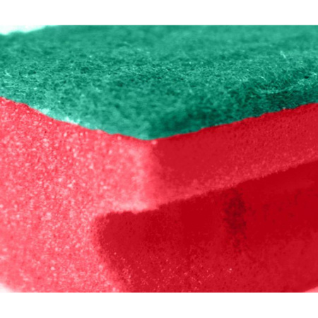 Губки для мытья посуды профильные с выемкой  85х64х42, 5шт/уп