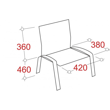 Стул SK5_F_Серна/ Форма каркас черный, ткань серая С-38