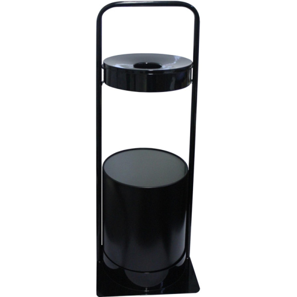 Урна-пепельница д/улицы 15л сталь черная СЛПЗ-250 290х290х782мм